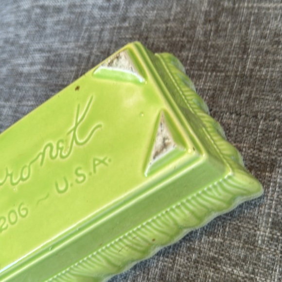 Vintage Hull USA Glazed Pottery Planter Very Pretty 206 - Picture 8 of 8